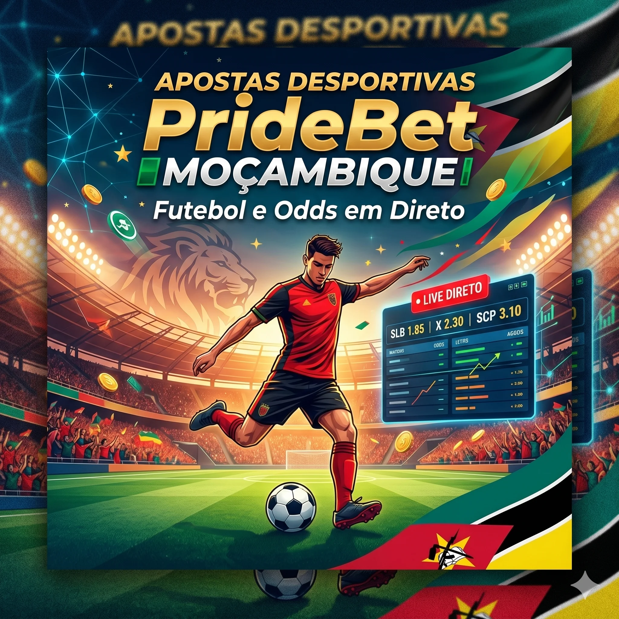 Apostas Desportivas PrideBet Moçambique – Futebol e Odds em Direto